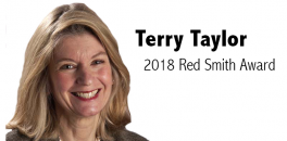 Terry Taylor wins 2018 Red Smith Award